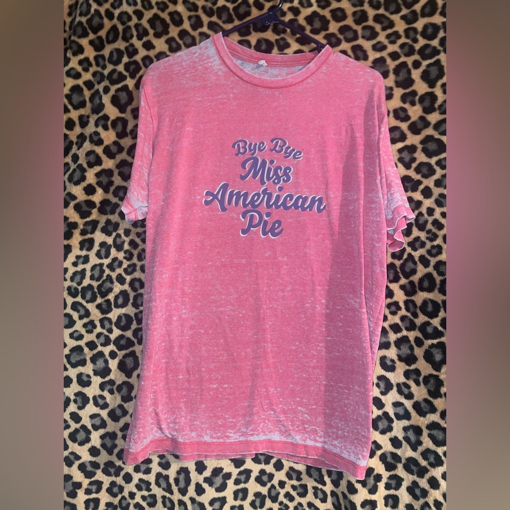 Bye bye miss American pie vintage looking tshirt super cute